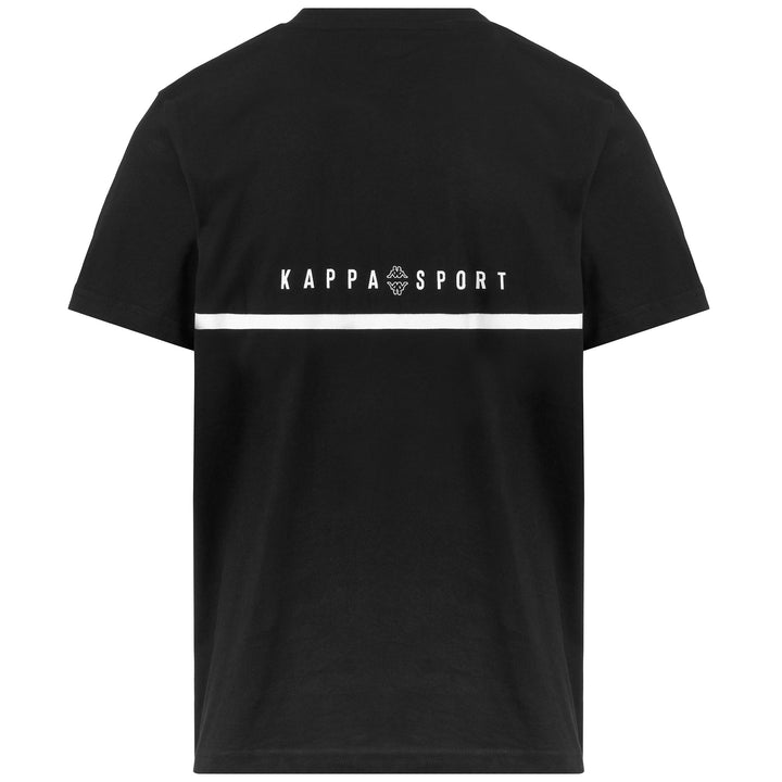 T-ShirtsTop Man LOGO DARTON T-Shirt BLACK - WHITE Dressed Side (jpg Rgb)		