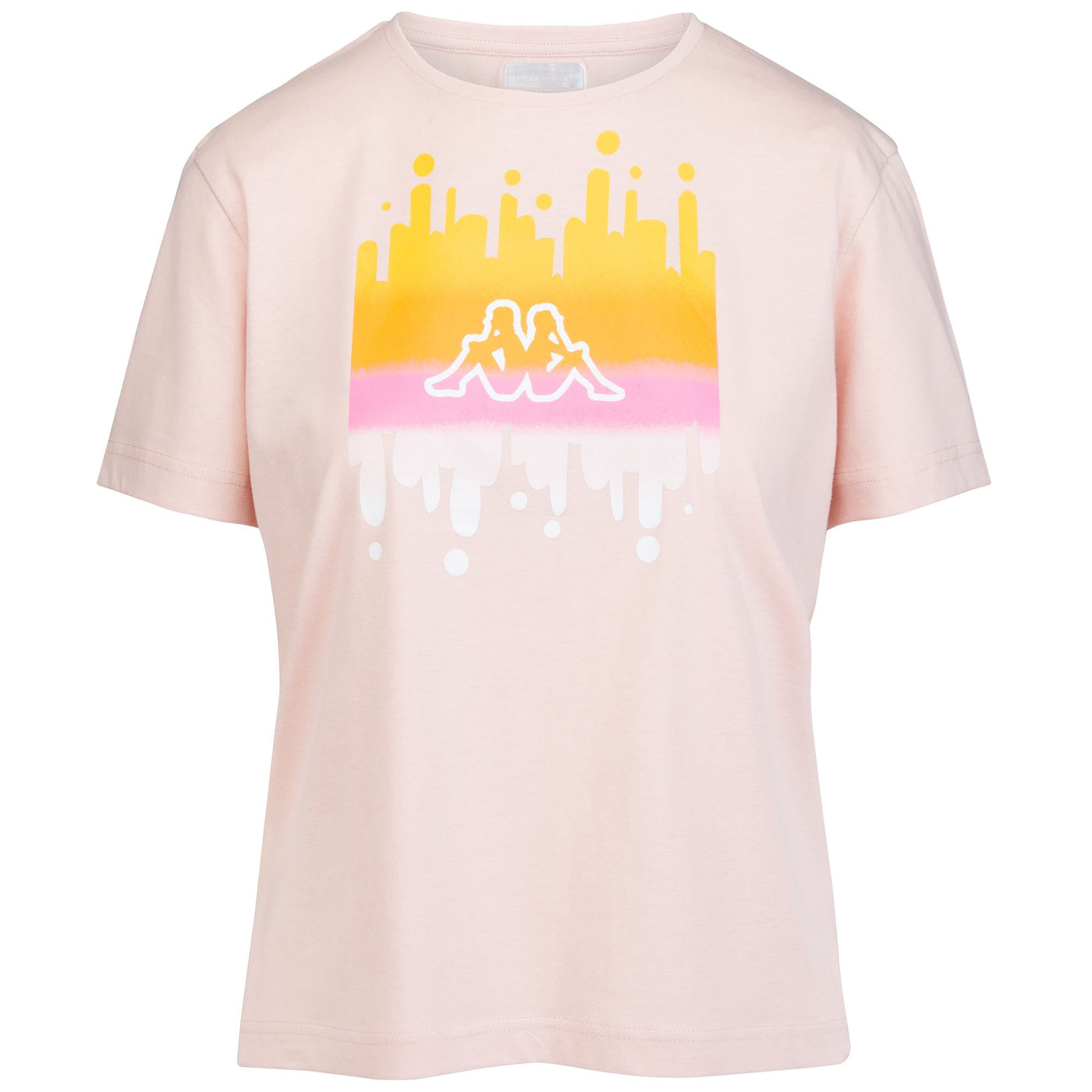T-ShirtsTop Woman LOGO DEGIULA T-Shirt Pink Skin | kappa Photo (jpg Rgb)			