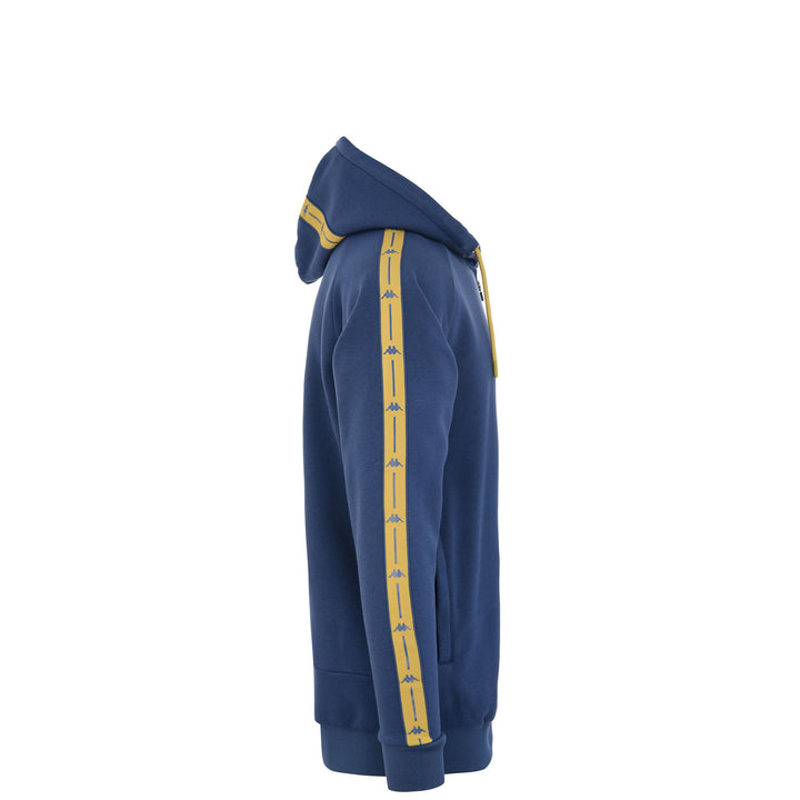 Fleece Man JPN CUMINS FIORENTINA Jacket BLUE ROYAL-YELLOW GOLD Dressed Back (jpg Rgb)		