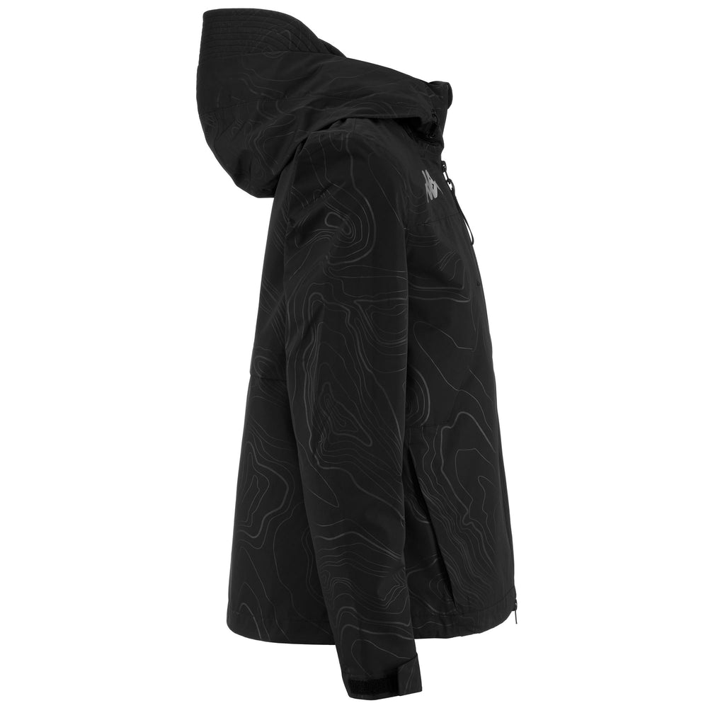 Jackets Woman NARGAT Mid BLACK LT-BLACK Dressed Front (jpg Rgb)	
