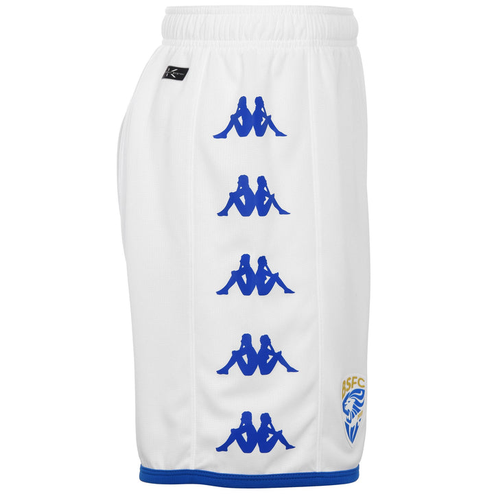 Shorts Man KOMBAT RYDER BRESCIA Sport  Shorts WHITE-BLUE LT Dressed Front (jpg Rgb)	