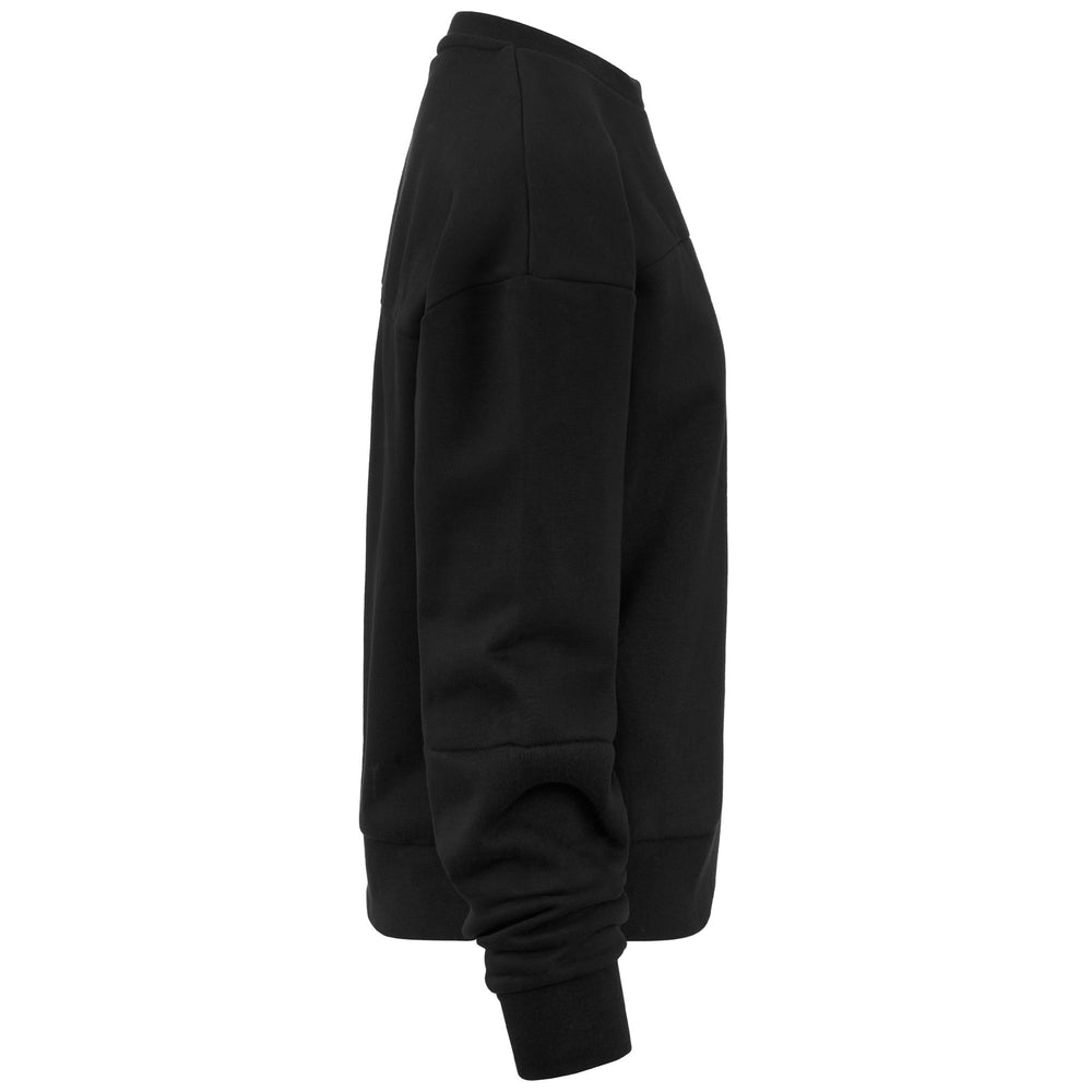 Fleece Woman LOGO DESUR Jumper BLACK Dressed Front (jpg Rgb)	