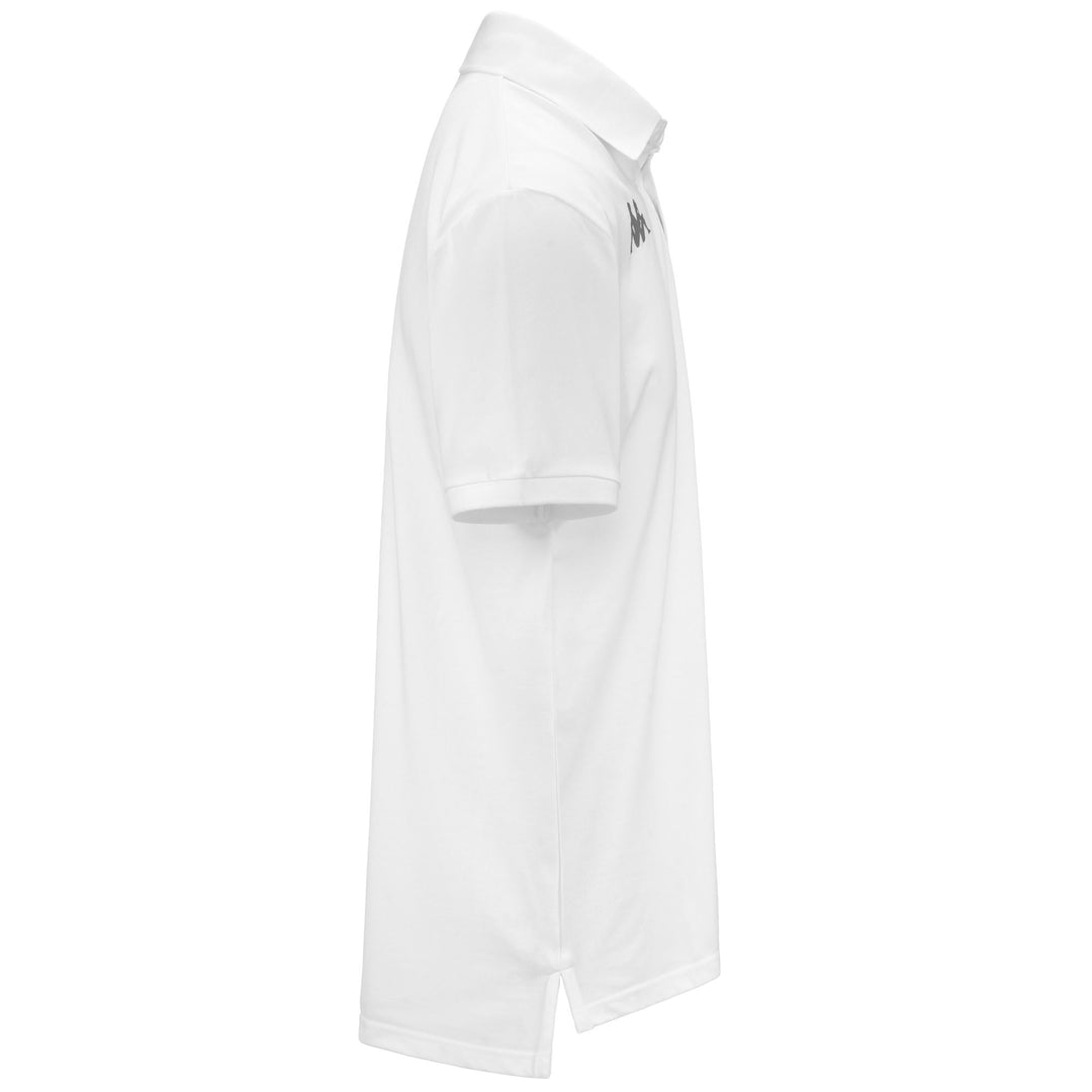 Polo Shirts Man FIMES Polo WHITE Dressed Front (jpg Rgb)	