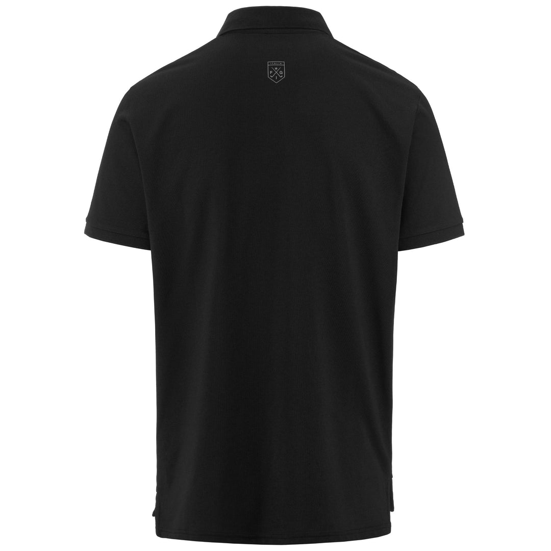 Polo Shirts Man FIMES Polo BLACK Dressed Side (jpg Rgb)		