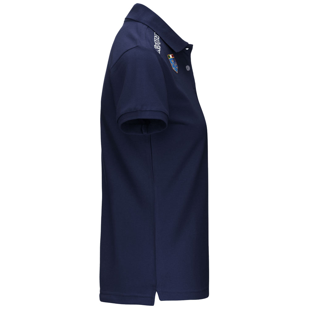 Polo Shirts Woman POLO WSS SLIM OPEN ITALIA Polo BLUE MARINE Dressed Front (jpg Rgb)	