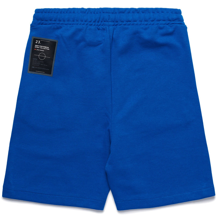 Shorts Boy LOGO BRUINO KID Sport  Shorts BLUE SNORKEL Dressed Front (jpg Rgb)	