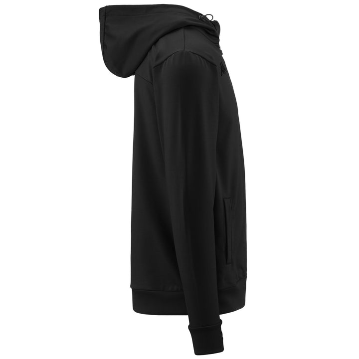 Fleece Man EGAR Jacket BLACK Dressed Front (jpg Rgb)	