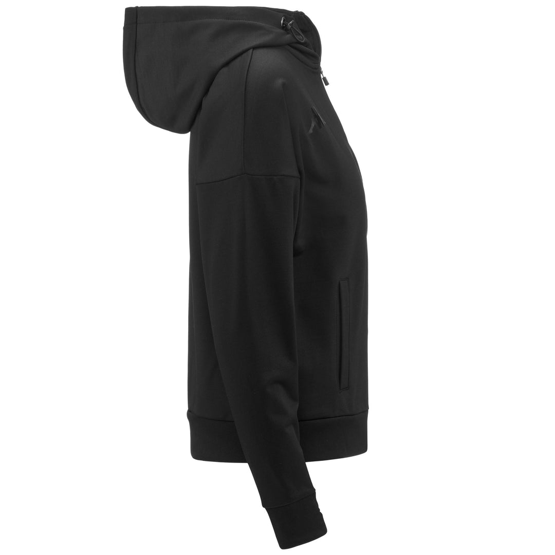Fleece Woman ENURA Jacket BLACK Dressed Front (jpg Rgb)	