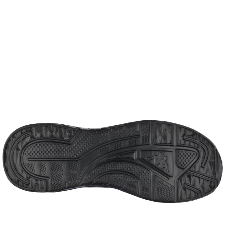 Sneakers Unisex LOGO FOLKIE Low Cut BLACK-GREY DK Dressed Front (jpg Rgb)	