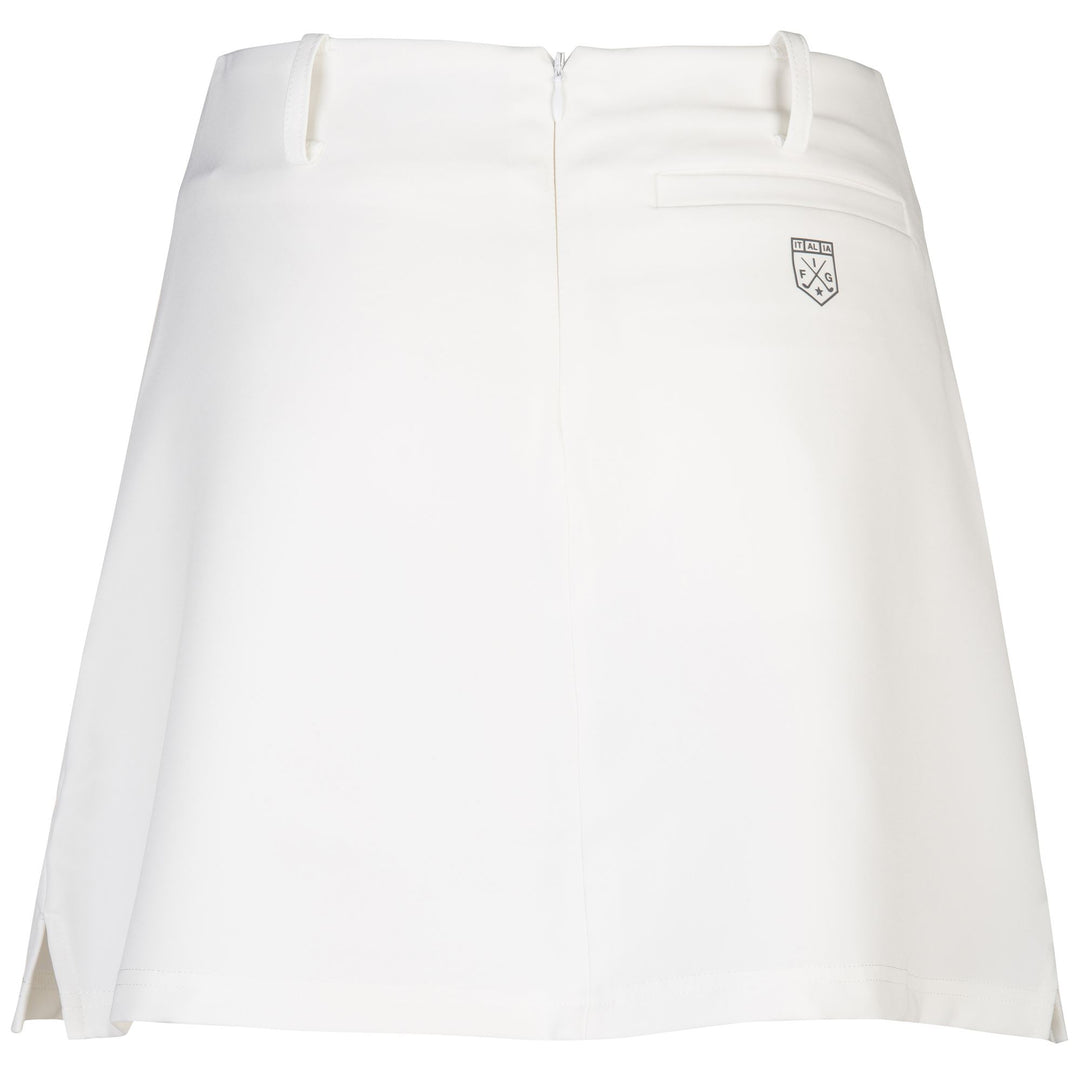 Skirts Woman SKIRDAM Short WHITE Dressed Side (jpg Rgb)		