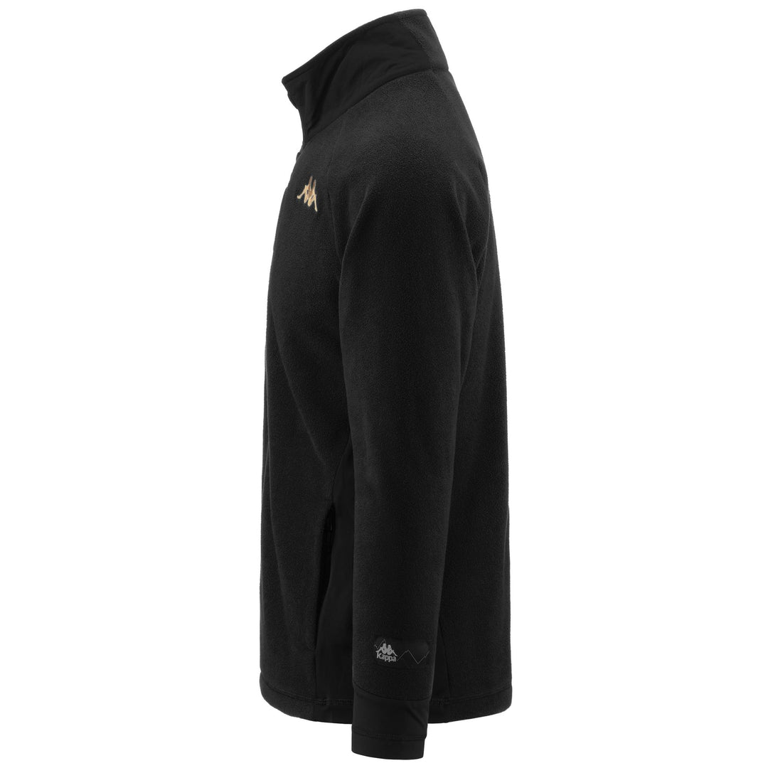 Fleece Man TIER ZERO GENPAKU Jacket BLACK Dressed Back (jpg Rgb)		