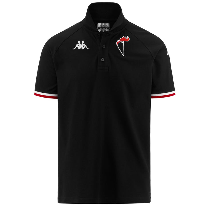 Polo Shirts Man AVREK BARI Polo BLACK-WHITE-RED Photo (jpg Rgb)			