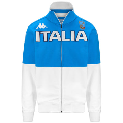 Fleece Man EROI JKT ITALIA FIS Jacket AZURE-WHITE Photo (jpg Rgb)			