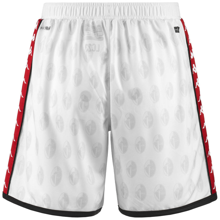 Shorts Man 222 BANDA RYDER SSC BARI Sport  Shorts WHITE-BLACK Dressed Side (jpg Rgb)		