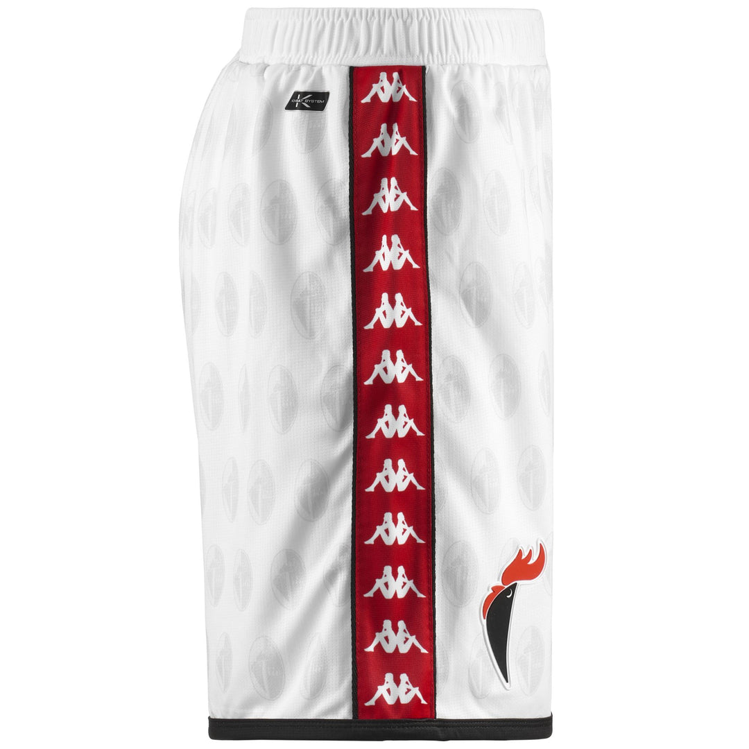 Shorts Man 222 BANDA RYDER SSC BARI Sport  Shorts WHITE-BLACK Dressed Back (jpg Rgb)		