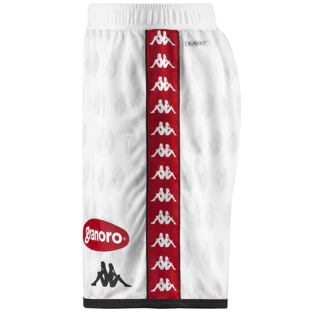 Shorts Man 222 BANDA RYDER SSC BARI Sport  Shorts WHITE-BLACK Dressed Front (jpg Rgb)	