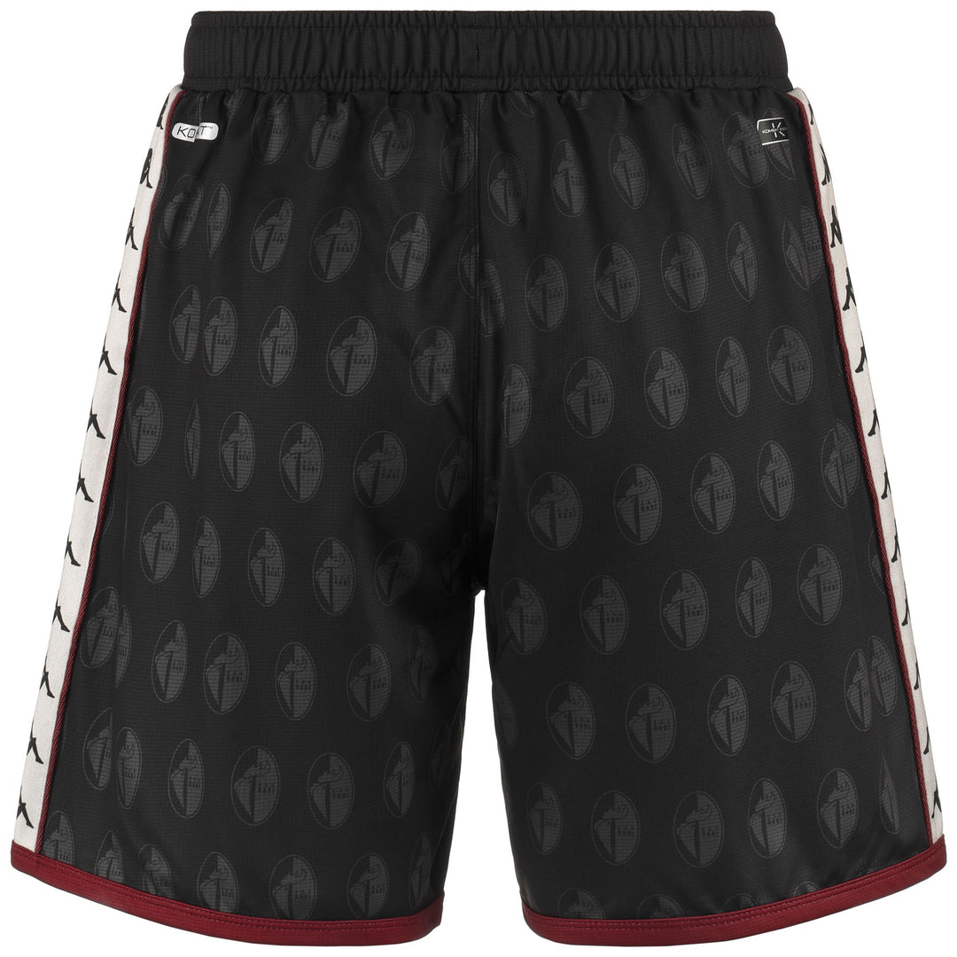 Shorts Man 222 BANDA RYDER SSC BARI Sport  Shorts BLACK-BROWN Dressed Side (jpg Rgb)		