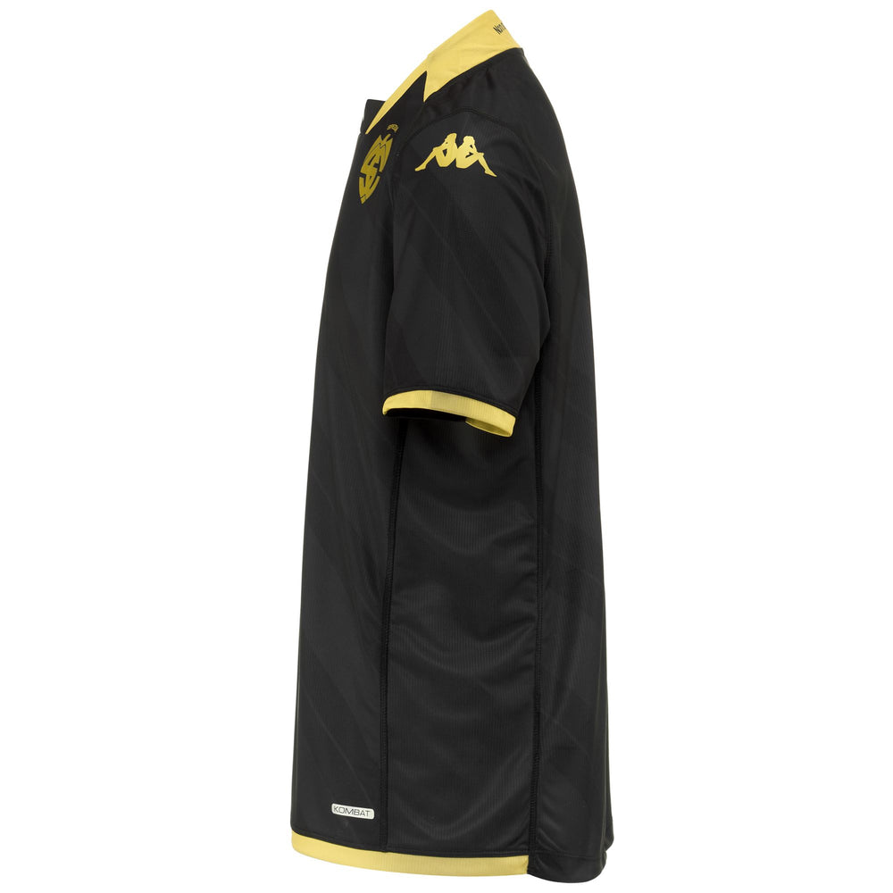 Active Jerseys Man KOMBAT 2024 SPEZIA Shirt BLACK - YELLOW GOLD RICH Dressed Front (jpg Rgb)	