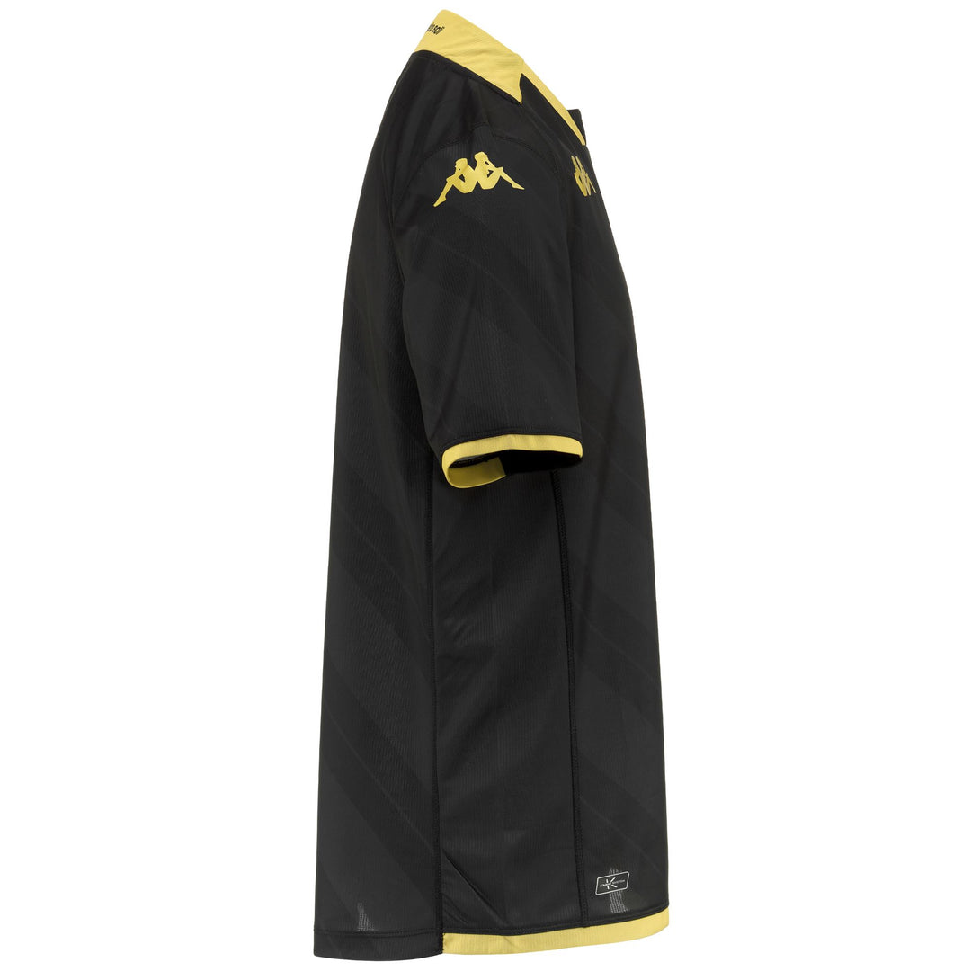 Active Jerseys Man KOMBAT 2024 SPEZIA Shirt BLACK - YELLOW GOLD RICH Dressed Back (jpg Rgb)		