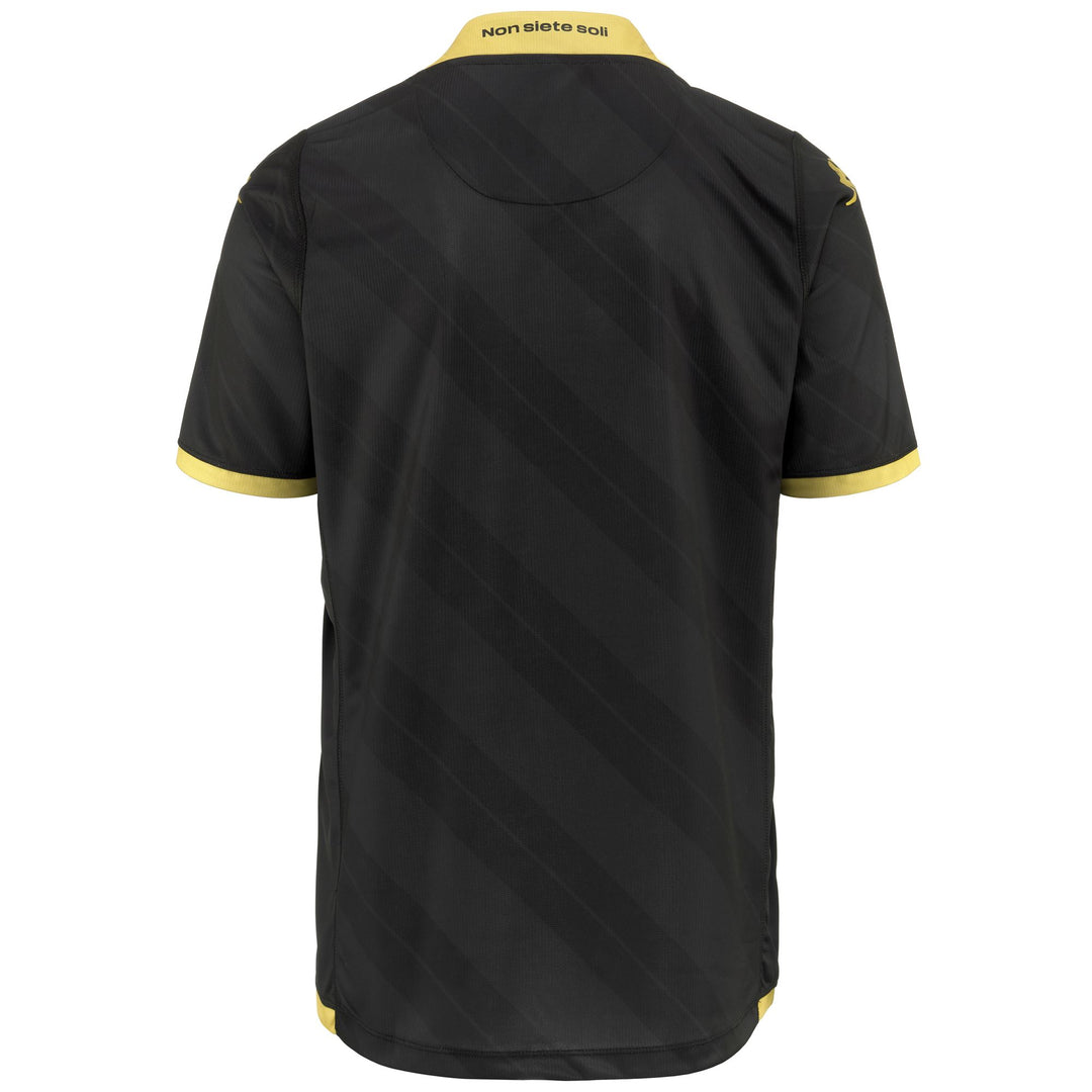 Active Jerseys Man KOMBAT 2024 SPEZIA Shirt BLACK - YELLOW GOLD RICH Dressed Side (jpg Rgb)		