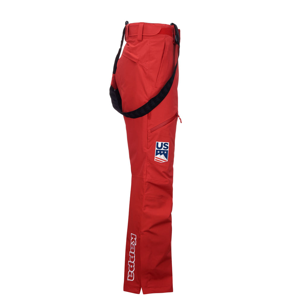 Pants Man 6CENTO 622 HZ US Sport Trousers RED RACING Dressed Front (jpg Rgb)	
