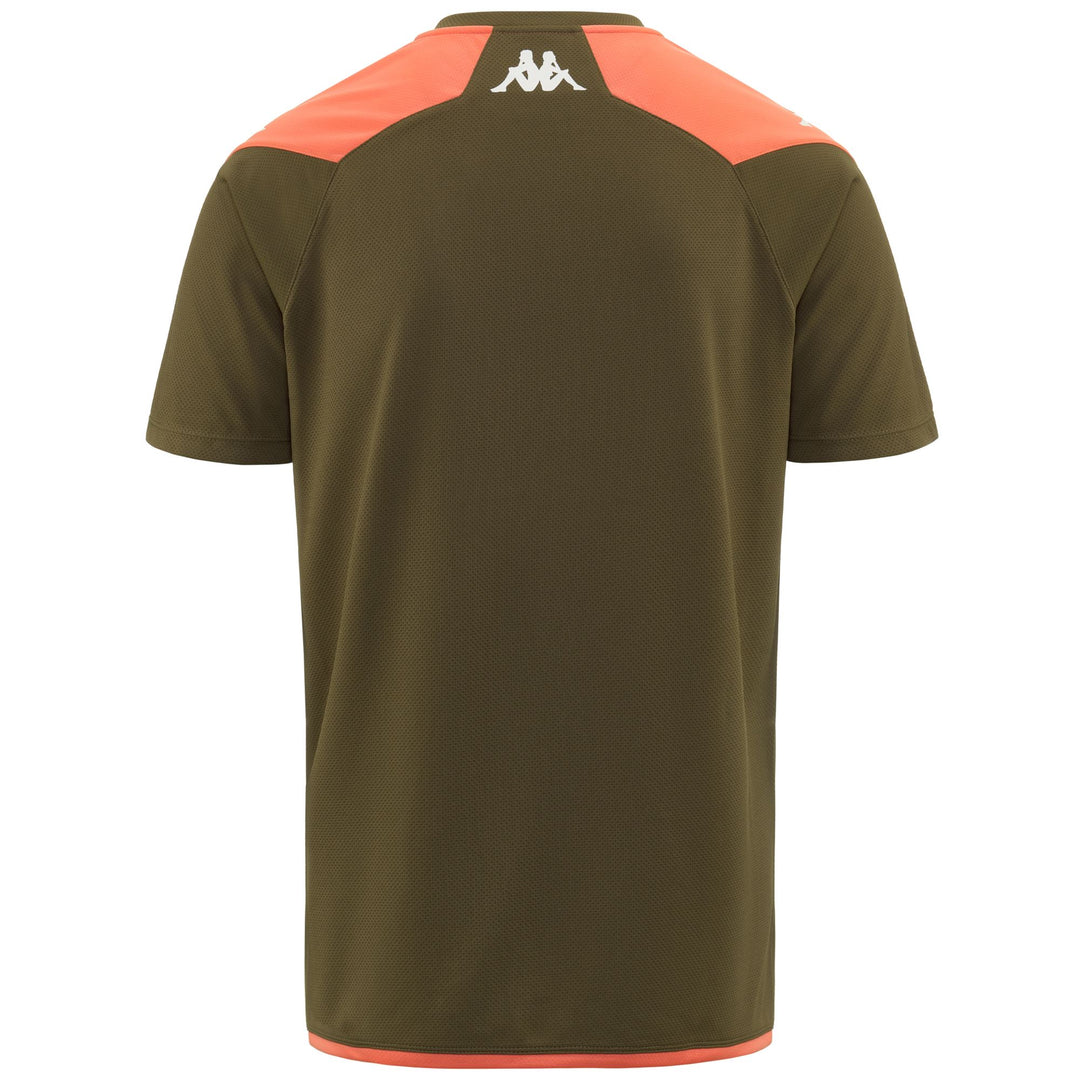 Active Jerseys Man ABOU PRO 7 GENOA Shirt BROWN OLIVA-ORANGE Dressed Side (jpg Rgb)		
