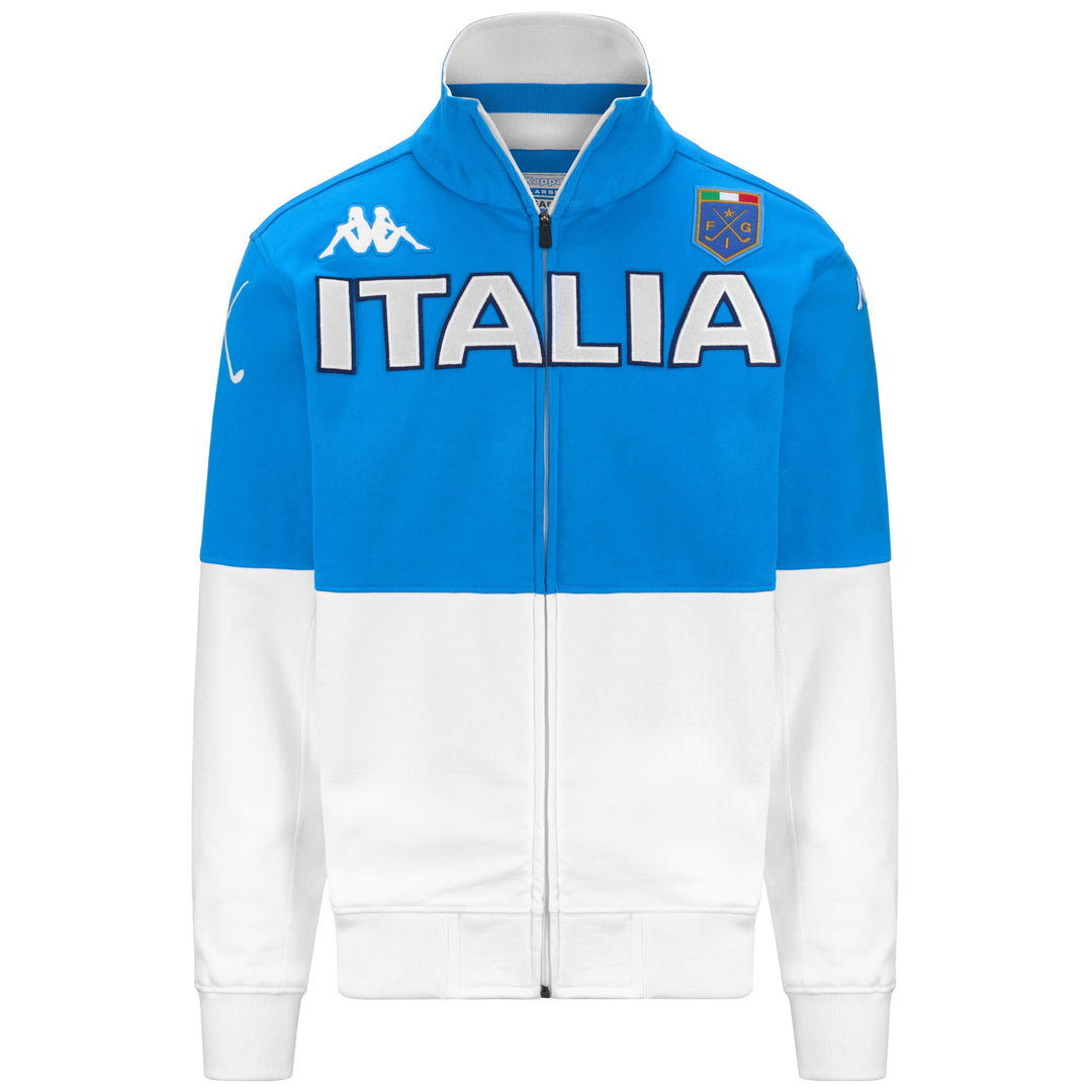 Fleece Man EROI JKT ITALIA FIG Jacket AZURE-WHITE Photo (jpg Rgb)			