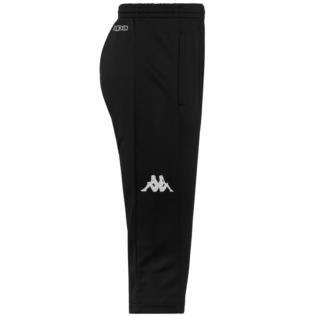 Pants Man KAPPA4FOOTBALL DESTRE Sport Trousers BLACK Dressed Front (jpg Rgb)	