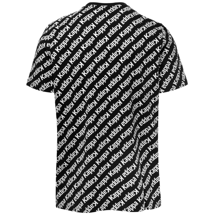 T-ShirtsTop Man AUTHENTIC FOOL T-Shirt BLACK - WHITE ANTIQUE Dressed Side (jpg Rgb)		