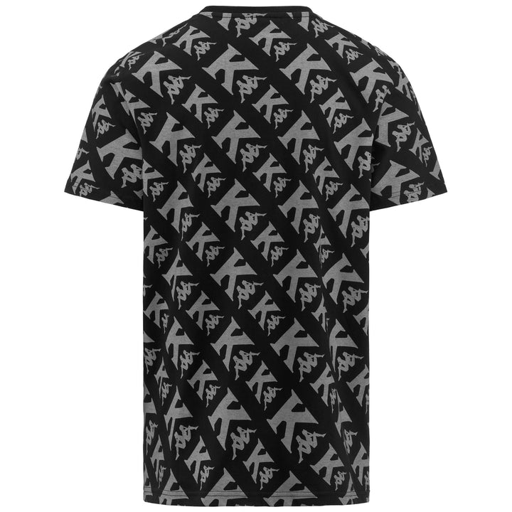 T-ShirtsTop Man AUTHENTIC FOOL T-Shirt BLACK - GREY Dressed Side (jpg Rgb)		