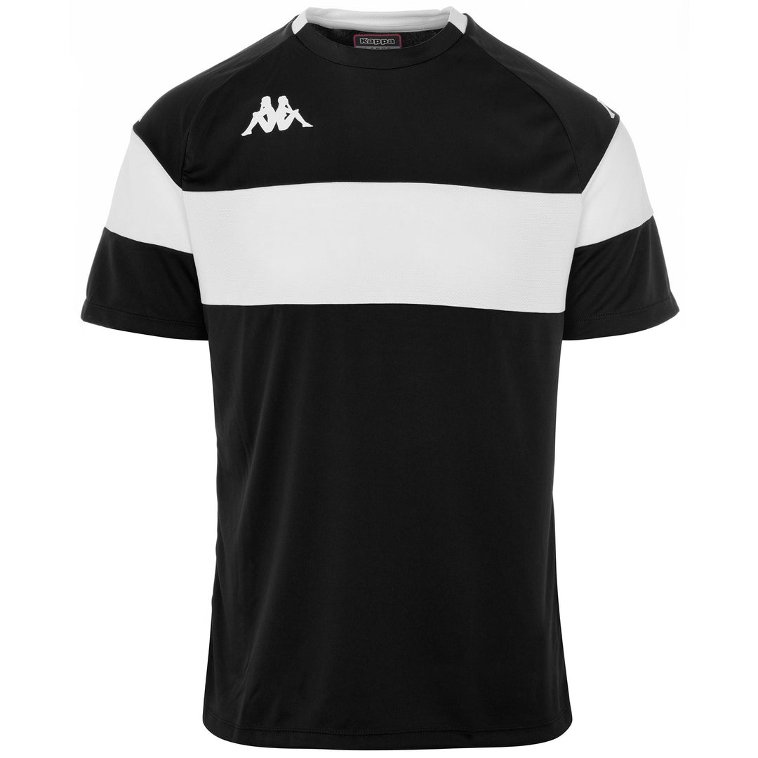 Active Jerseys Man KAPPA4FOOTBALL DARETO Shirt BLACK - WHITE Photo (jpg Rgb)			