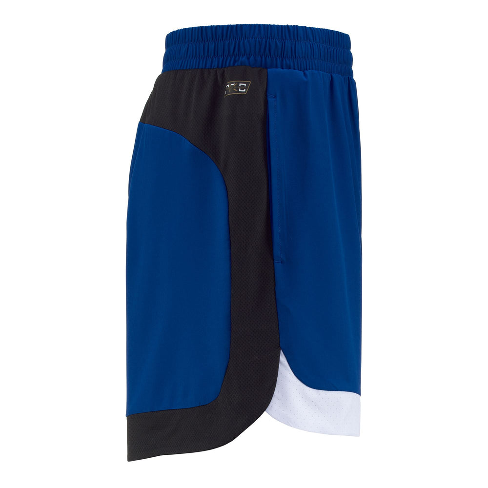 Shorts Man KOMBAT DOT Sport  Shorts BLUE SAPPHIRE - BLACK - WHITE Dressed Front (jpg Rgb)	