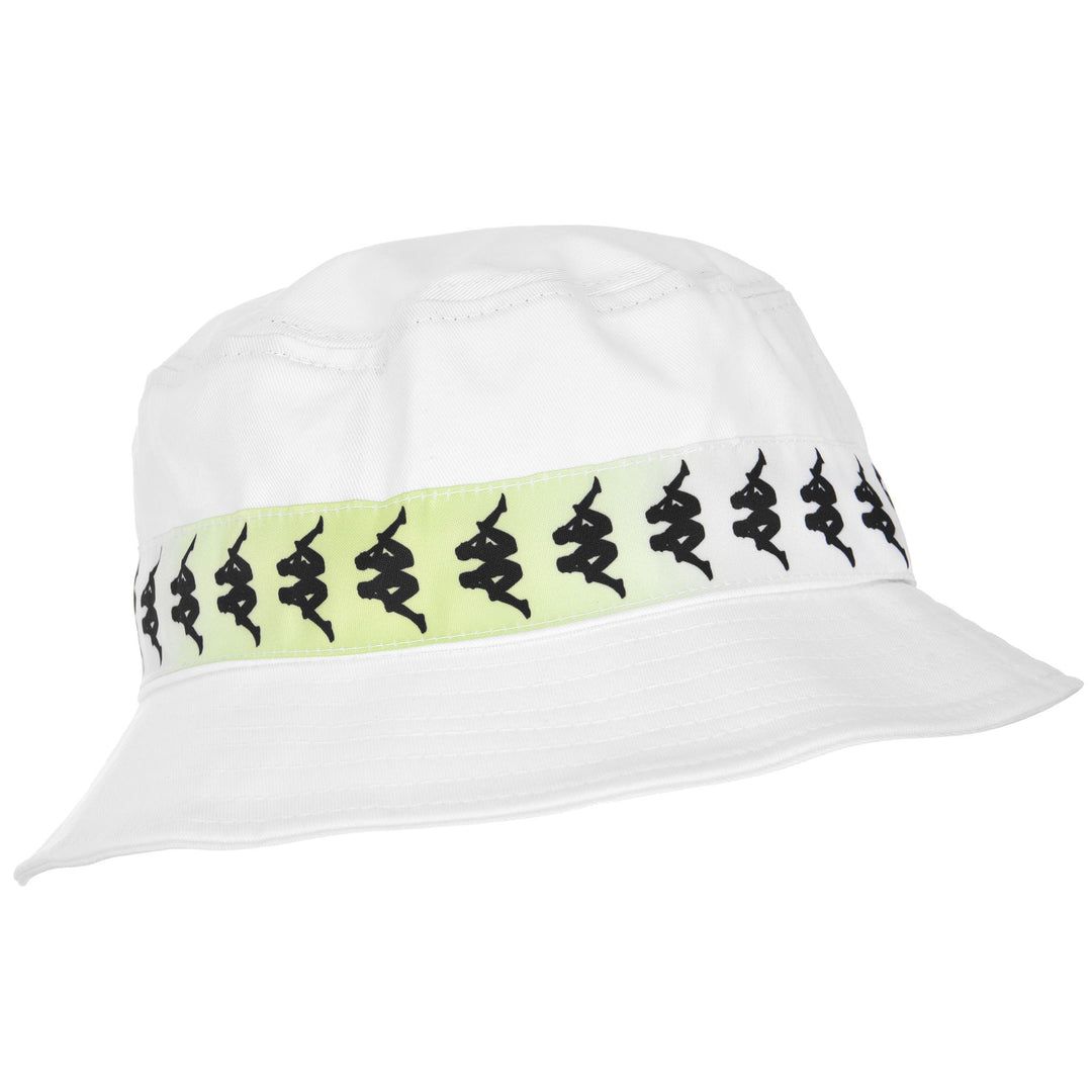 Headwear Unisex 222 BANDA BUCK DEGRADE Hat WHITE-FUXIA-LIME Dressed Front (jpg Rgb)	