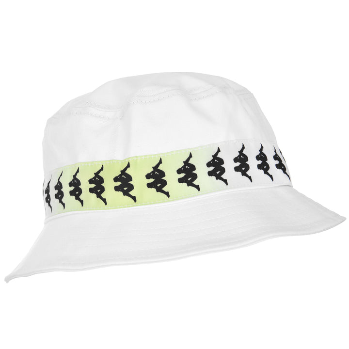 Headwear Unisex 222 BANDA BUCK DEGRADE Hat WHITE-FUXIA-LIME Dressed Front (jpg Rgb)	