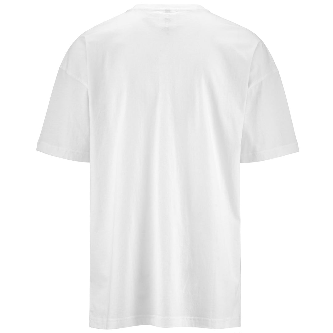 T-ShirtsTop Man AUTHENTIC SAND PAN T-Shirt WHITE - BLUE DEEP WATER Dressed Side (jpg Rgb)		