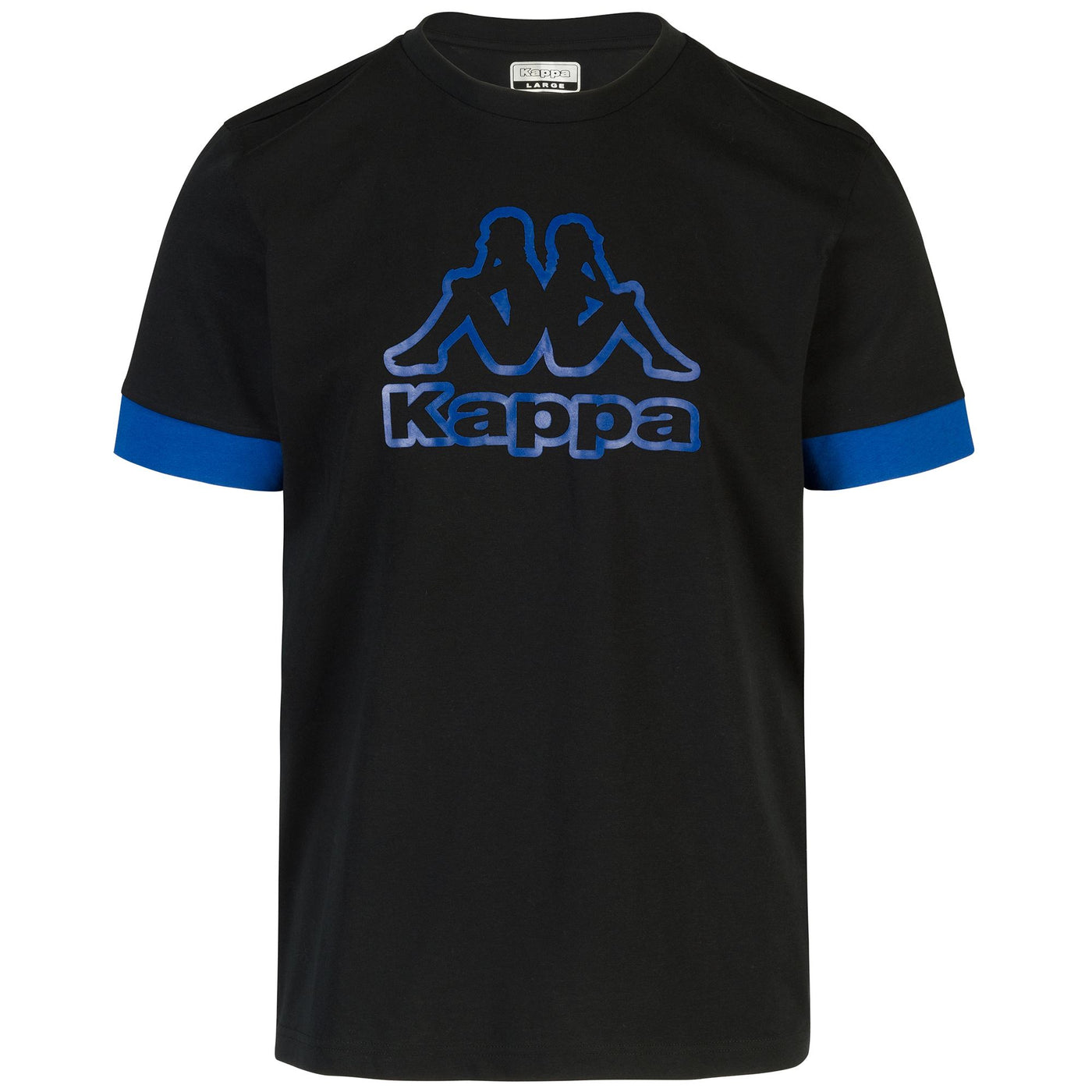 T-ShirtsTop Man LOGO DLOT T-Shirt Black - Blue Sapphire | kappa Photo (jpg Rgb)			