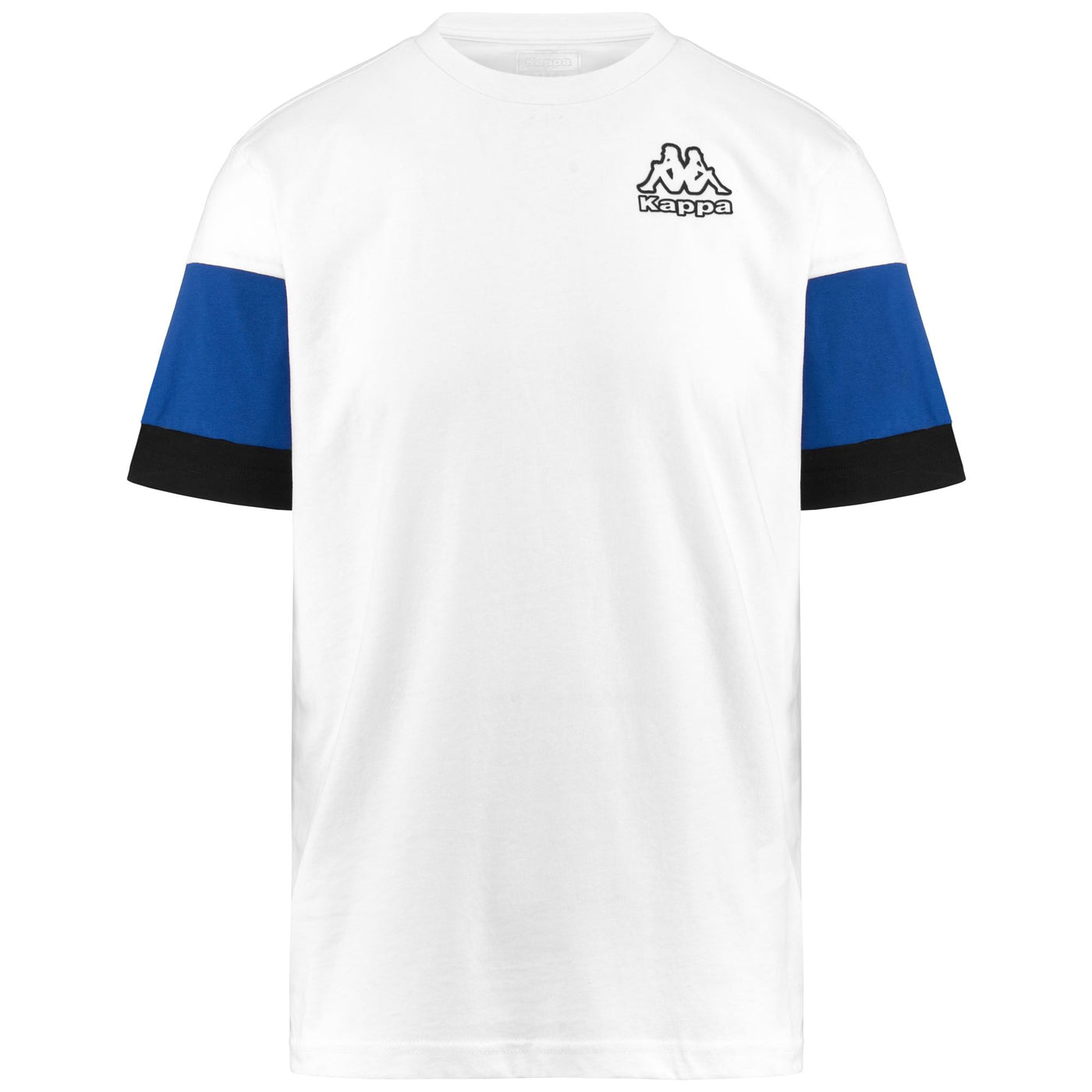 T-ShirtsTop Man LOGO DARG T-Shirt White - Blue Sapphire - Black | kappa Photo (jpg Rgb)			