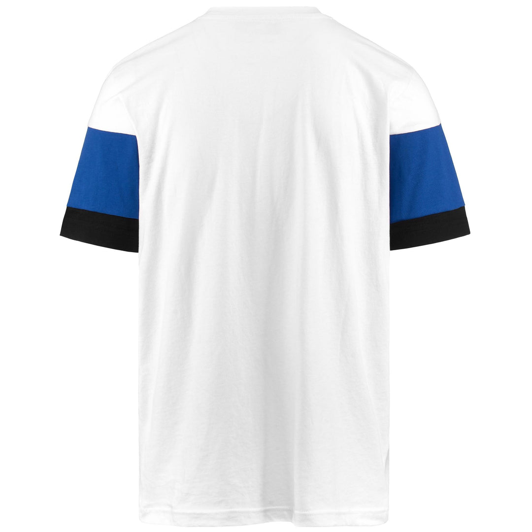 T-ShirtsTop Man LOGO DARG T-Shirt WHITE - BLUE SAPPHIRE - BLACK Dressed Side (jpg Rgb)		