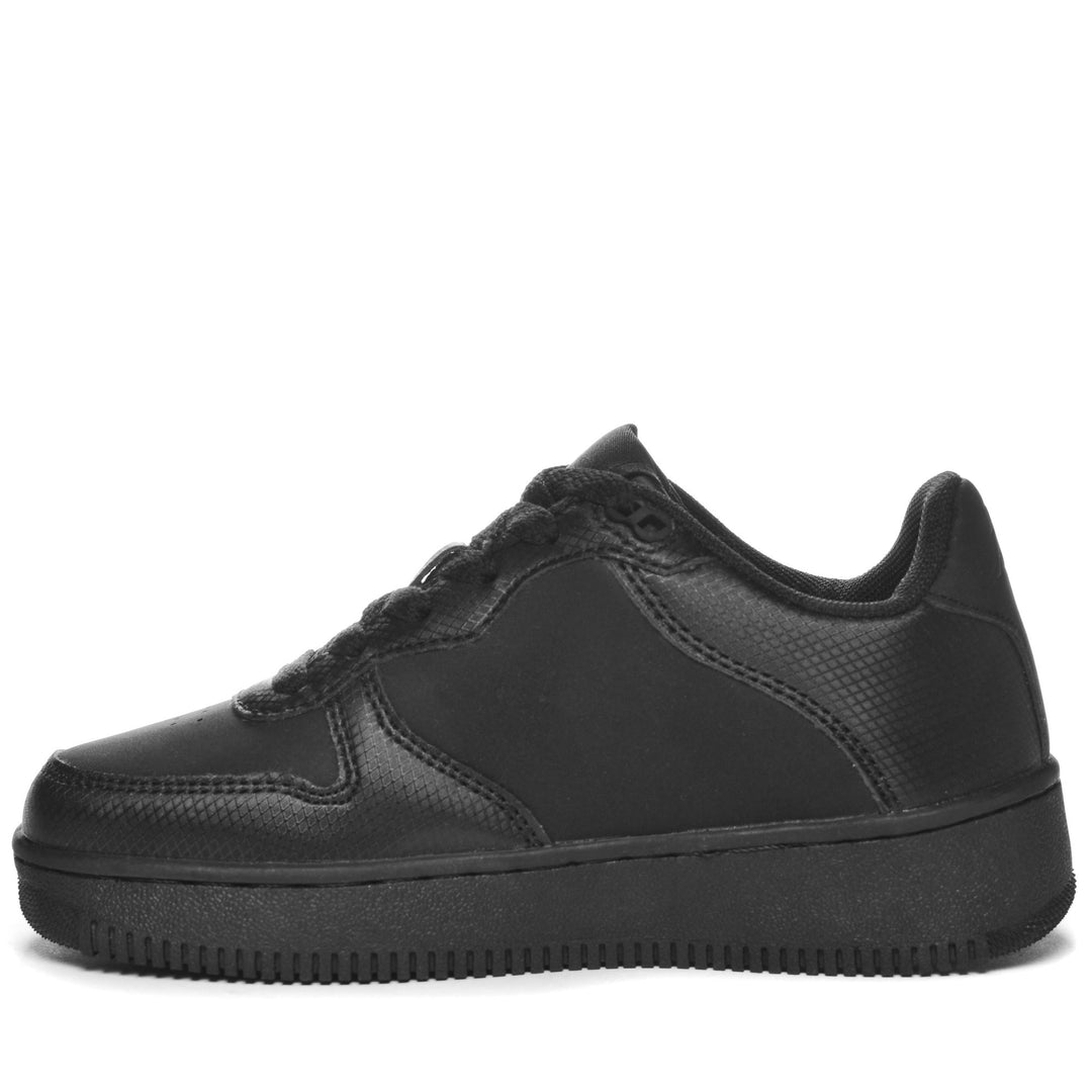 Sneakers Kid unisex LOGO MASERTA KID Low Cut BLACK Dressed Side (jpg Rgb)		