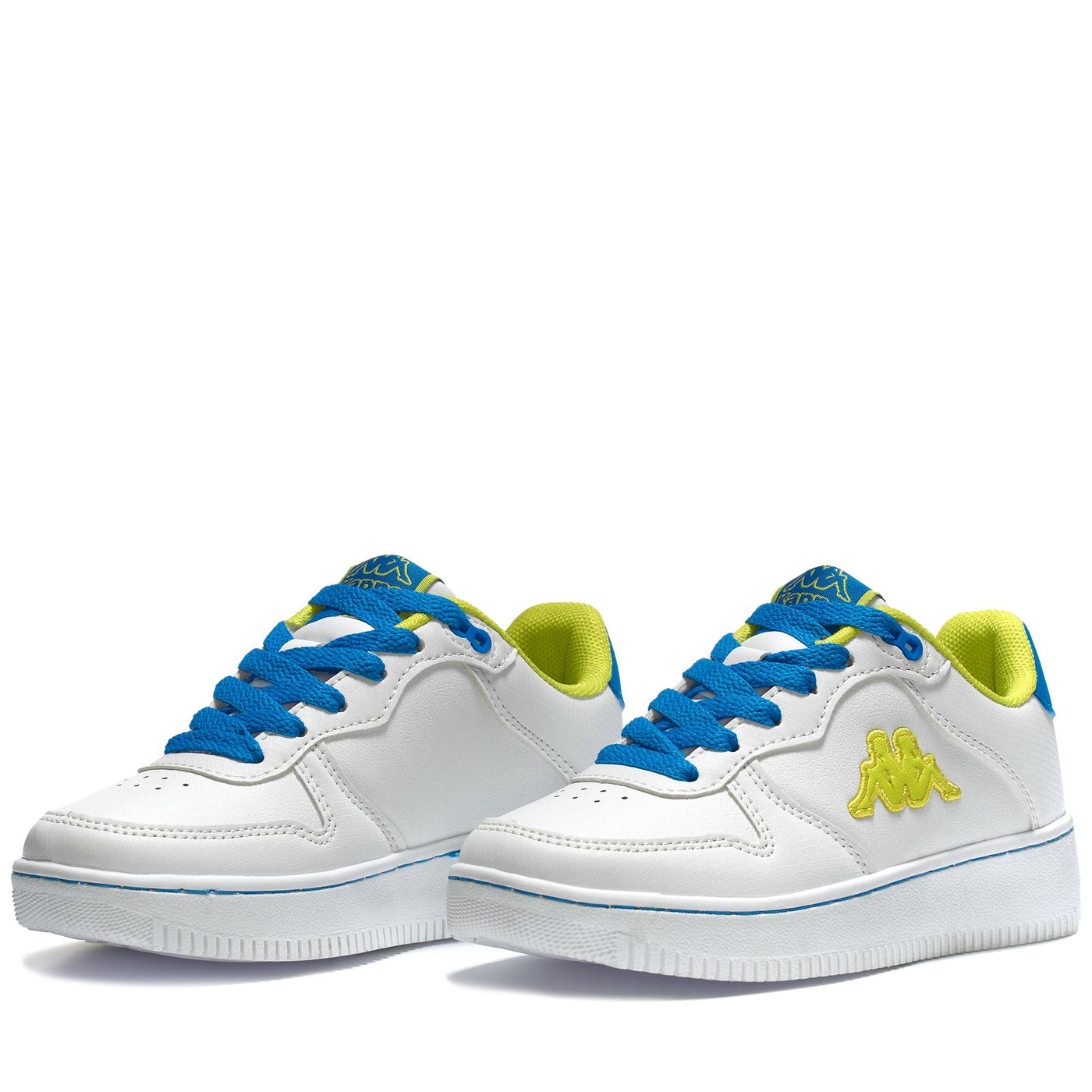 Sneakers Kid unisex LOGO MASERTA KID Low Cut WHITE-AZURE DK-GREEN Detail (jpg Rgb)			