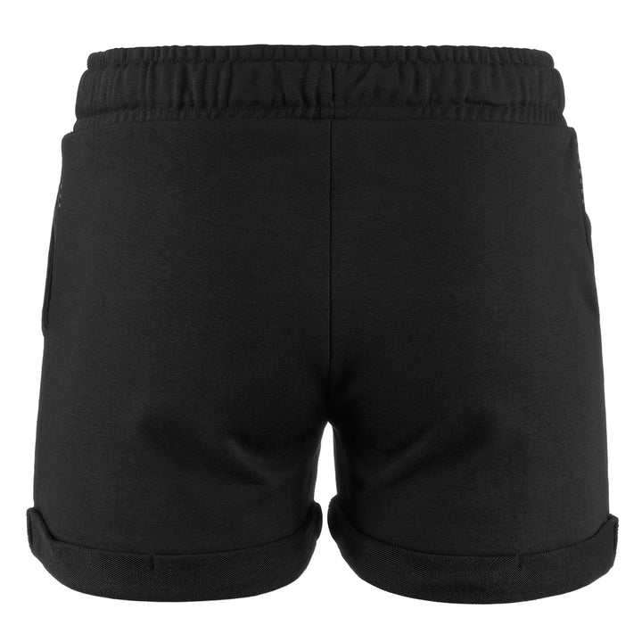 Shorts Woman LOGO DARK Sport  Shorts BLACK Dressed Side (jpg Rgb)		