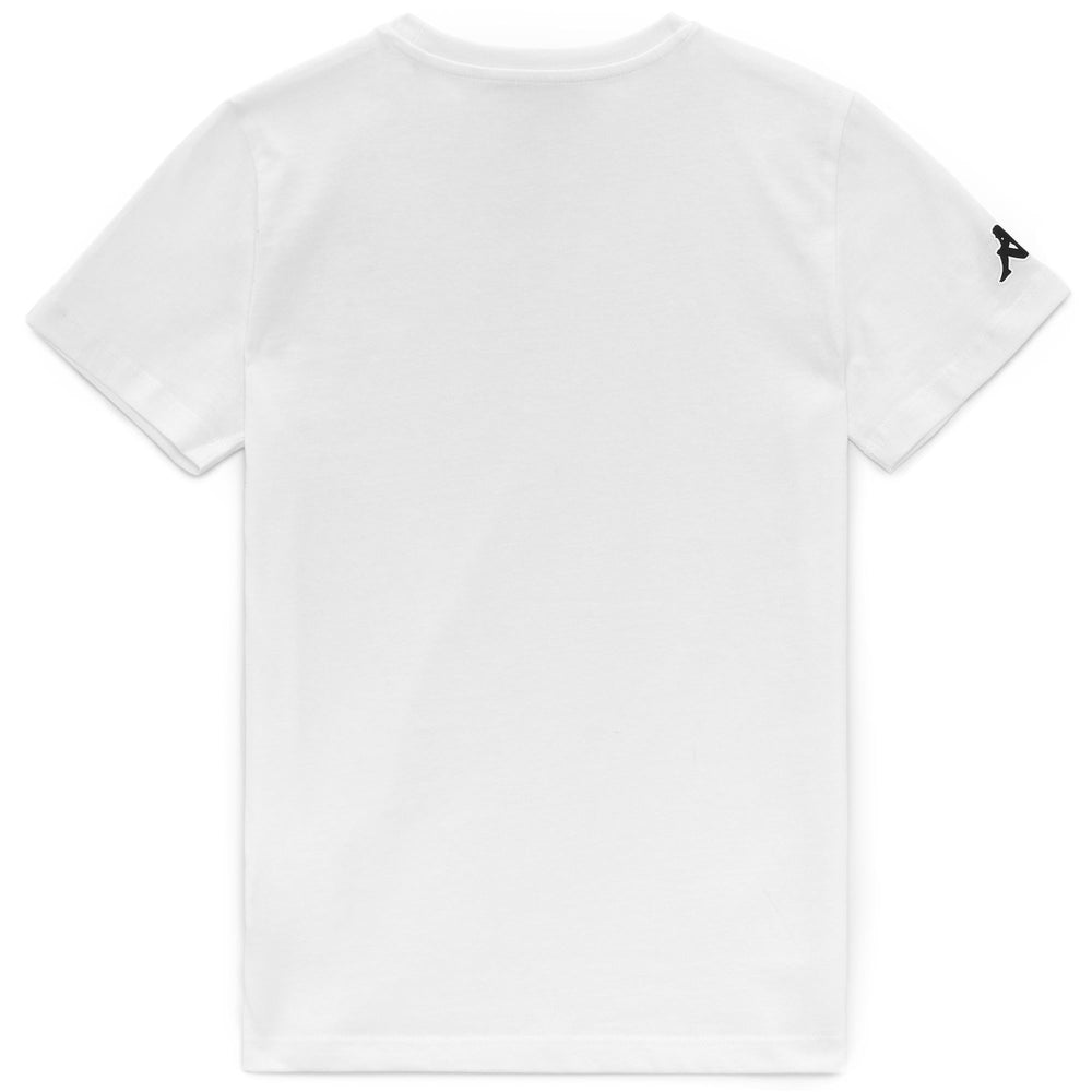 T-ShirtsTop Boy LOGO DEXXO KID T-Shirt WHITE Dressed Front (jpg Rgb)	