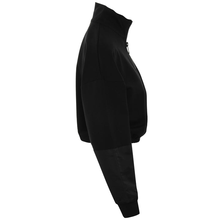 Fleece Woman AUTHENTIC JPN VIRAJI Jumper BLACK Dressed Front (jpg Rgb)	