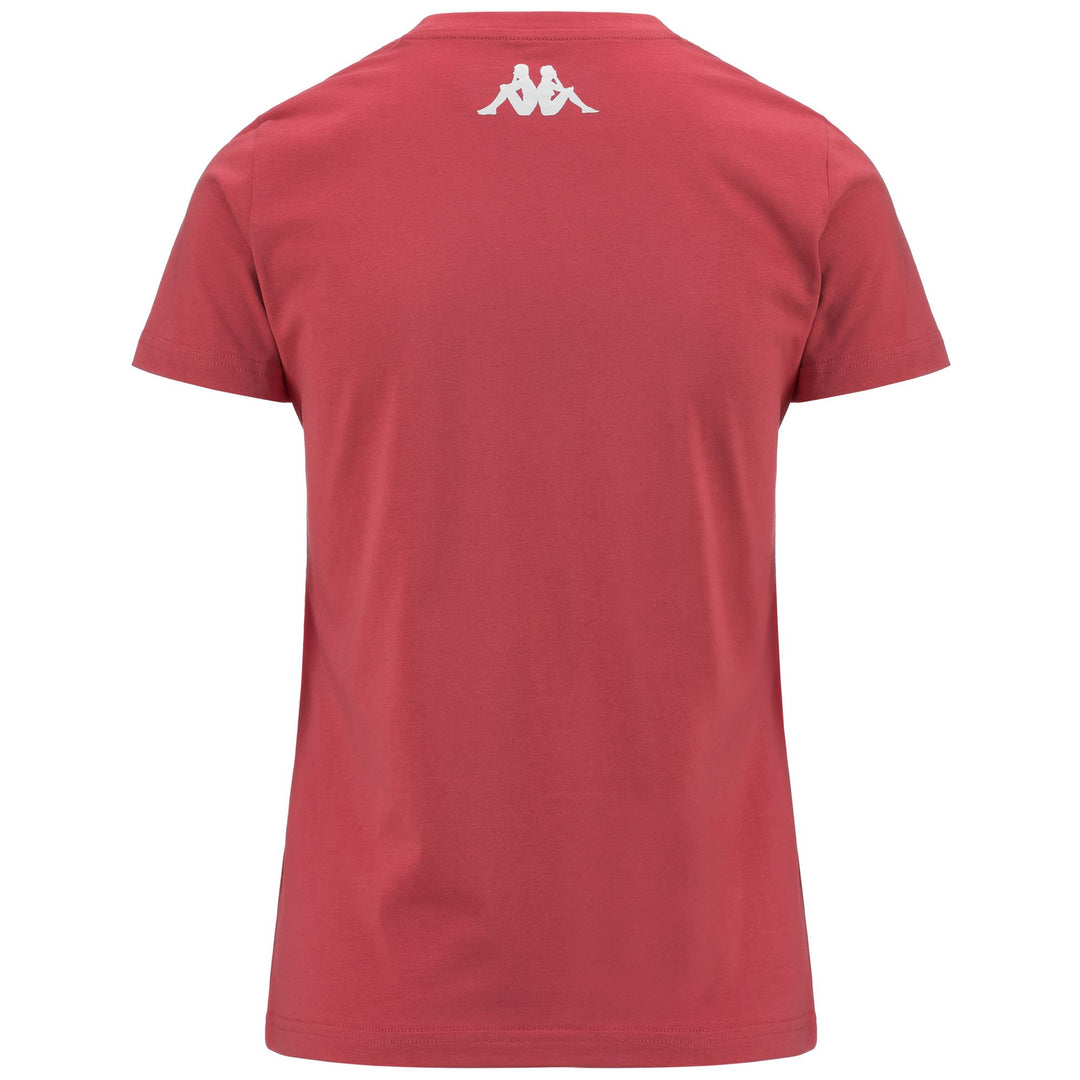 T-ShirtsTop Woman NAANK T-Shirt RED CRANBERRY Dressed Side (jpg Rgb)		