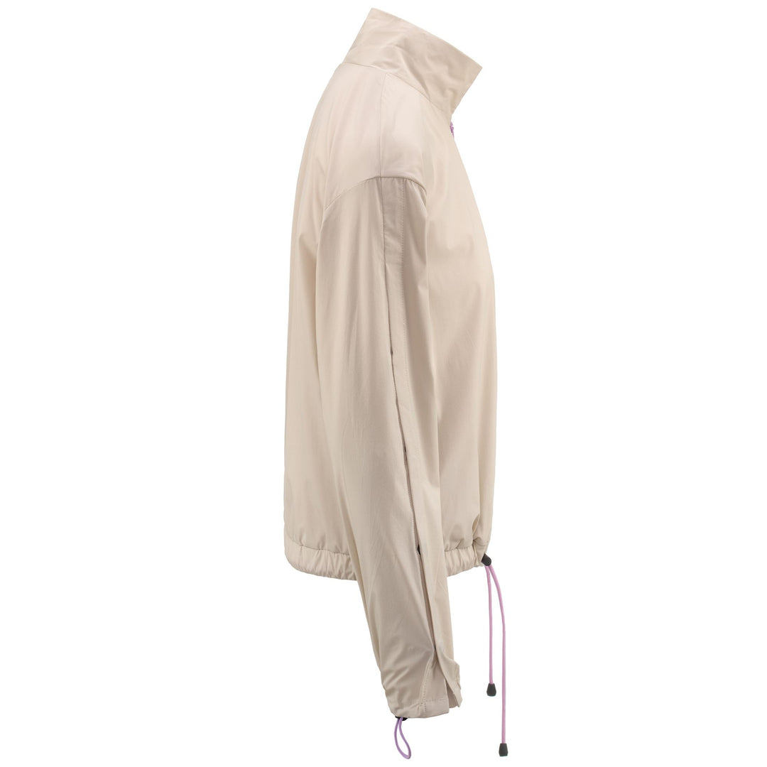 Fleece Woman AUTHENTIC TECH ZELY Jacket BEIGE CLAY Dressed Front (jpg Rgb)	