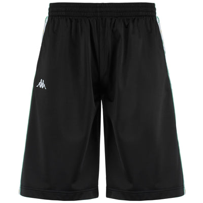 Shorts Man 222 BANDA TREADWELLZI Sport  Shorts BLACK-WHITE-GREEN DUSTY Photo (jpg Rgb)			