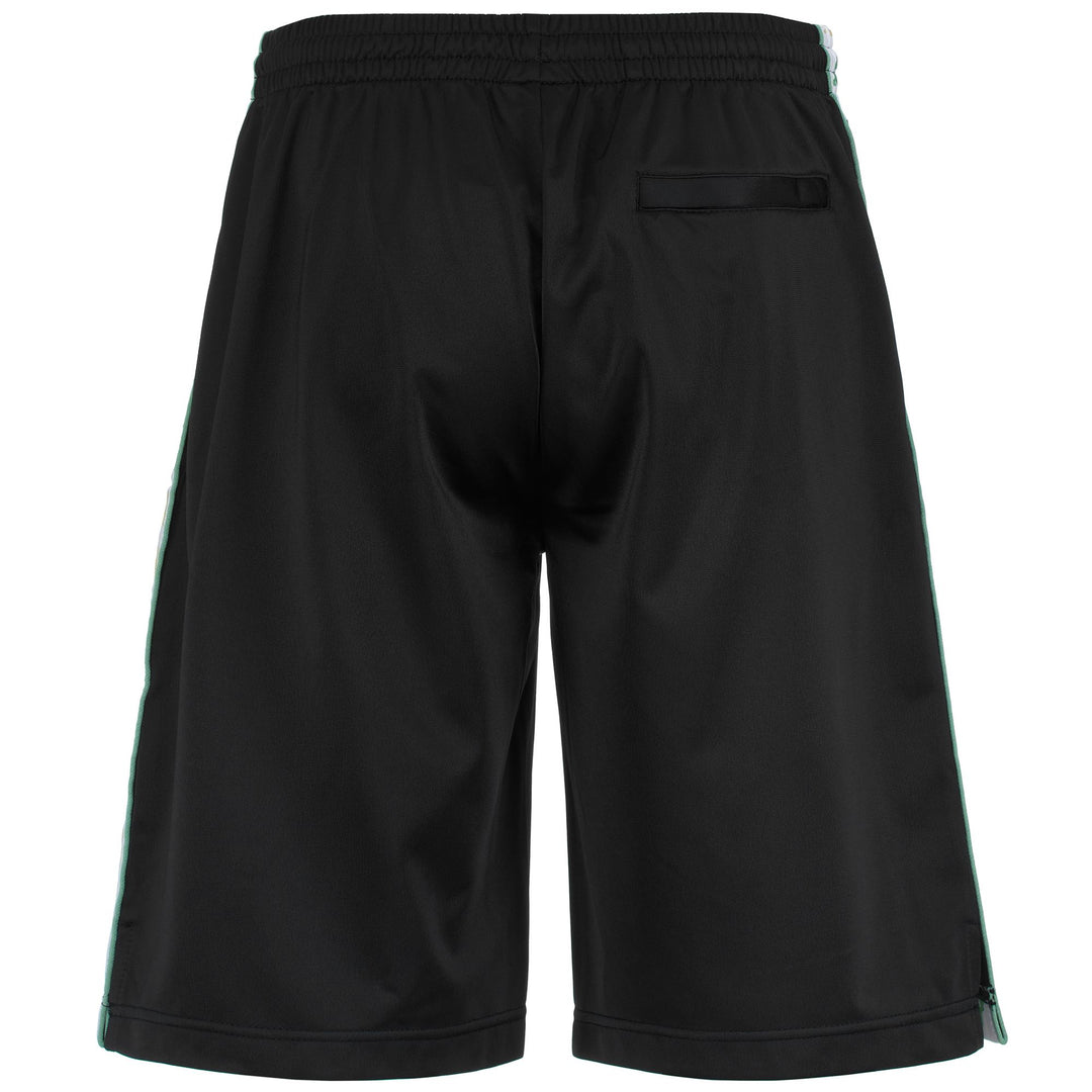 Shorts Man 222 BANDA TREADWELLZI Sport  Shorts BLACK-WHITE-GREEN DUSTY Dressed Side (jpg Rgb)		
