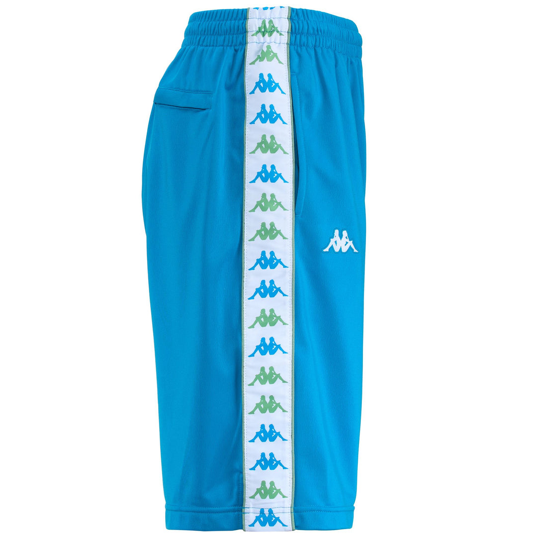 Shorts Man 222 BANDA TREADWELLZI Sport  Shorts BLUE SMURF-WHITE-GREEN DUSTY Dressed Front (jpg Rgb)	
