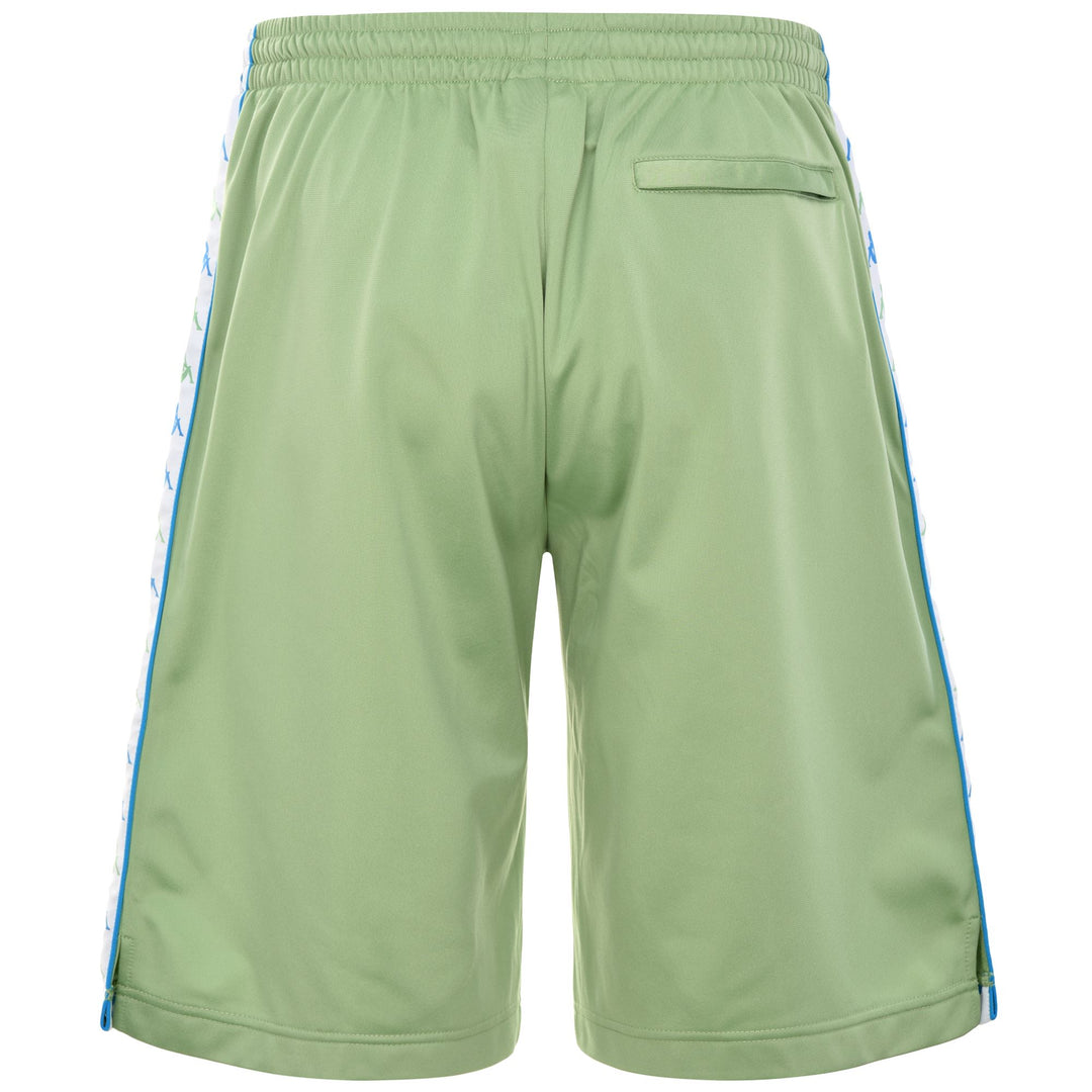Shorts Man 222 BANDA TREADWELLZI Sport  Shorts GREEN DUSTY-WHITE-BLUE SMURF Dressed Side (jpg Rgb)		