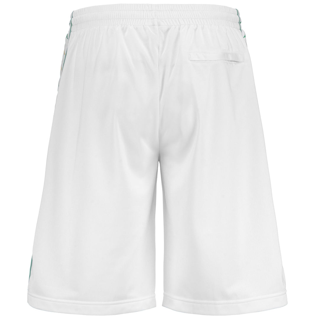 Shorts Man 222 BANDA TREADWELLZI Sport  Shorts WHITE-GREEN DUSTY-YELLOW ANISETTE Dressed Side (jpg Rgb)		